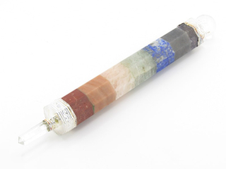 Léčitelská hůlka ze sedmi kamenů – 19 cm