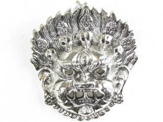 Kovová maska Bhairavy – 14 cm